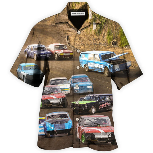 Hawaiian Shirt / Adults / S Car On The Road - Hawaiian Shirt - Reefox