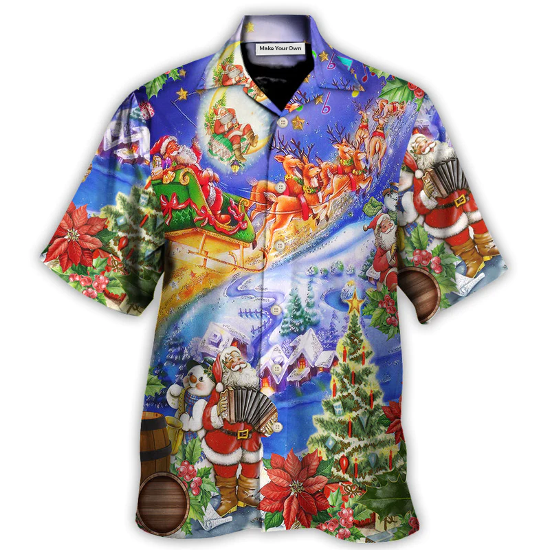 Hawaiian Shirt / Adults / S Christmas Santa Claus Love - Hawaiian Shirt - Reefox