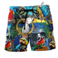 Beach Short / Adults / S Parrot Love Life Colorful Place - Beach Short Reefox - Owls Matrix LTD
