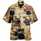 Hawaiian Shirt / Adults / S Drum Music Note Vintage Style - Hawaiian Shirt - Reefox