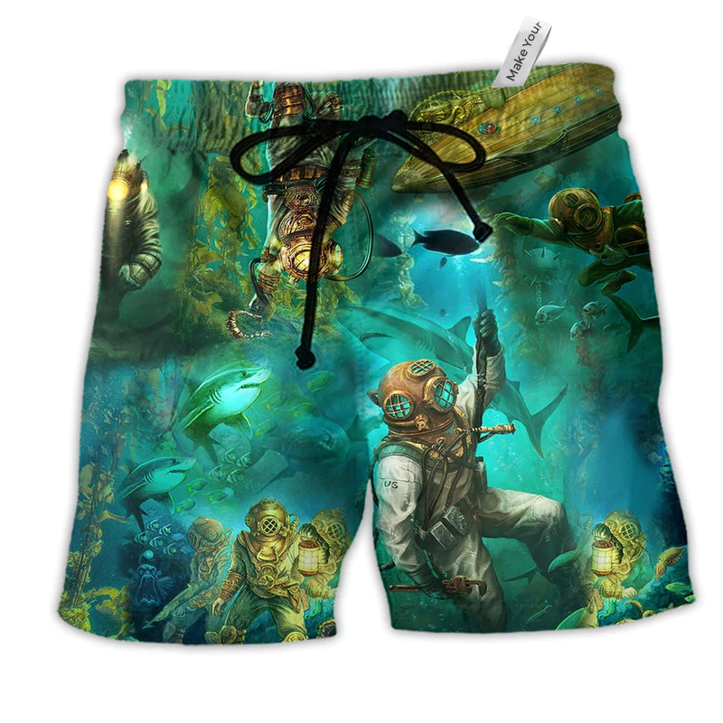 Beach Short / Adults / S Ocean Into The Sea I Go - Beach Short Reefox - Owls Matrix LTD