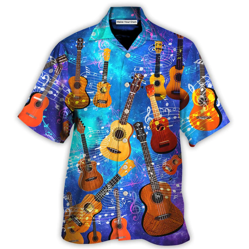 Hawaiian Shirt / Adults / S Guitar Ukulele Love Forever Style - Hawaiian Shirt - Reefox