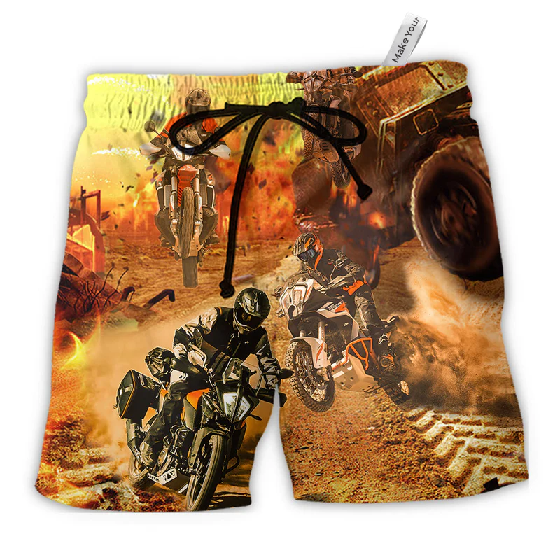 Beach Short / Adults / S Motorcycle Cool Road - Beach Short Reefox - Owls Matrix LTD