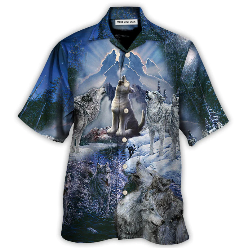 Hawaiian Shirt / Adults / S Wolf Is Not Lonely Just Alone - Hawaiian Shirt - Reefox