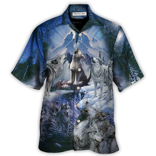 Hawaiian Shirt / Adults / S Wolf Is Not Lonely Just Alone - Hawaiian Shirt - Reefox