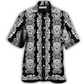 Hawaiian Shirt / Adults / S Skull Diamond Pattern Black And White - Hawaiian Shirt - Reefox