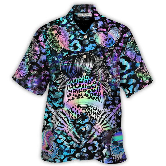 Skull Sorry I Didn't Mean To Give You The Wrong Impression Let Me Clarify I'm The Wrong B To Mess With - Hawaiian Shirt