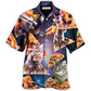 Hawaiian Shirt / Adults / S Cat Into The Galaxy Pizza Sky - Hawaiian Shirt - Reefox