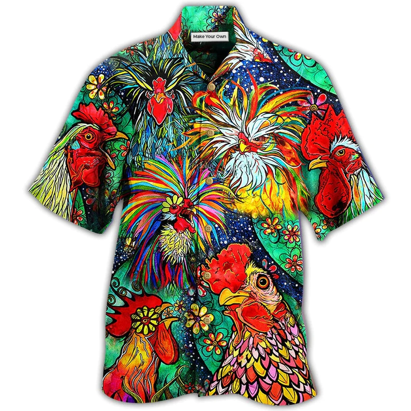 Hawaiian Shirt / Adults / S Chicken Love Color Amazing - Hawaiian Shirt - Reefox