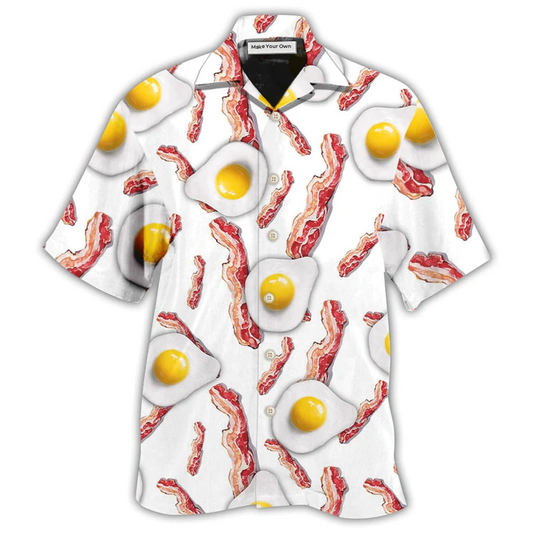 Hawaiian Shirt / Adults / S Food Bacon Egg Food Collection - Hawaiian Shirt - Reefox