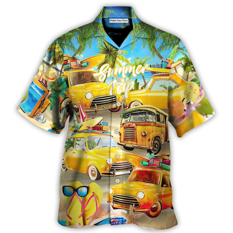 Hawaiian Shirt / Adults / S Car Let The Sea Summer Trip - Hawaiian Shirt - Reefox