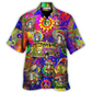Hippie Mushroom Peace Life Be Hippie Amazing Style - Hawaiian Shirt - Reefox
