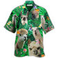 Hawaiian Shirt / Adults / S Lama Cute Love Green Leaves - Hawaiian Shirt - Reefox