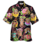 Sloth Cute Funny Tropical Vibe Art - Hawaiian Shirt - Reefox