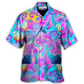Hawaiian Shirt / Adults / S Hippie Mushroom Psychedelic Tapestry Mushroom Trippy Hippie Magical Eye - Hawaiian Shirt - Reefox