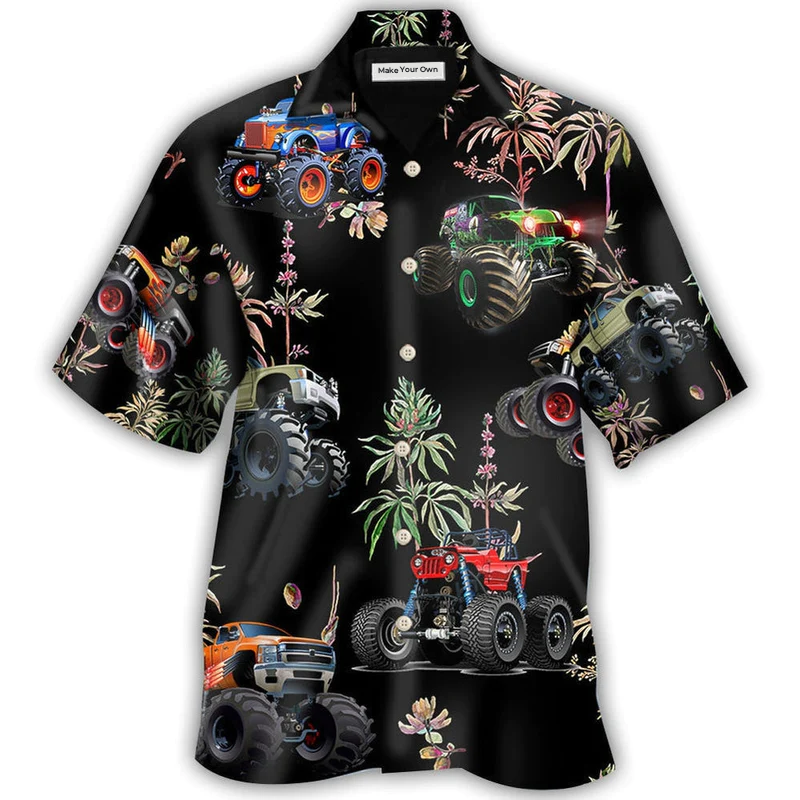 Hawaiian Shirt / Adults / S Monster Truck Style Flower - Hawaiian shirt - Reefox