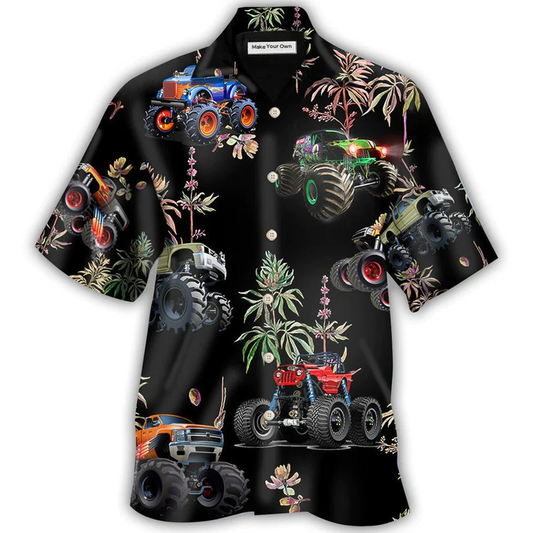 Hawaiian Shirt / Adults / S Monster Truck Style Flower - Hawaiian shirt - Reefox