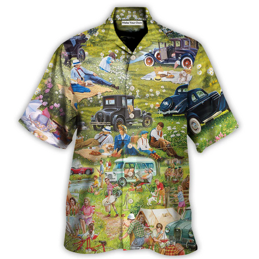 Camping It's Picnic Time So Funny - Hawaiian Shirt - Reefox