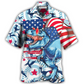 Hawaiian Shirt / Adults / S Dinosaur Independence Day Funny Dinosaurus - Hawaiian Shirt - Reefox