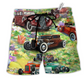 Beach Short / Adults / S Hot Rod Life Is Too Short To Drive Boring Cars - Beach Short Reefox - Owls Matrix LTD