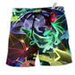 Beach Short / Adults / S Dragon Neon Love Beautiful Life - Beach Short Reefox - Owls Matrix LTD