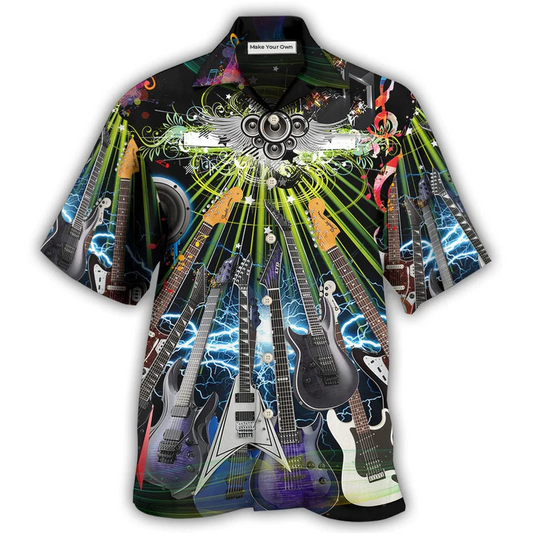 Hawaiian Shirt / Adults / S Guitar Life With Guitar - Hawaiian Shirt - Reefox