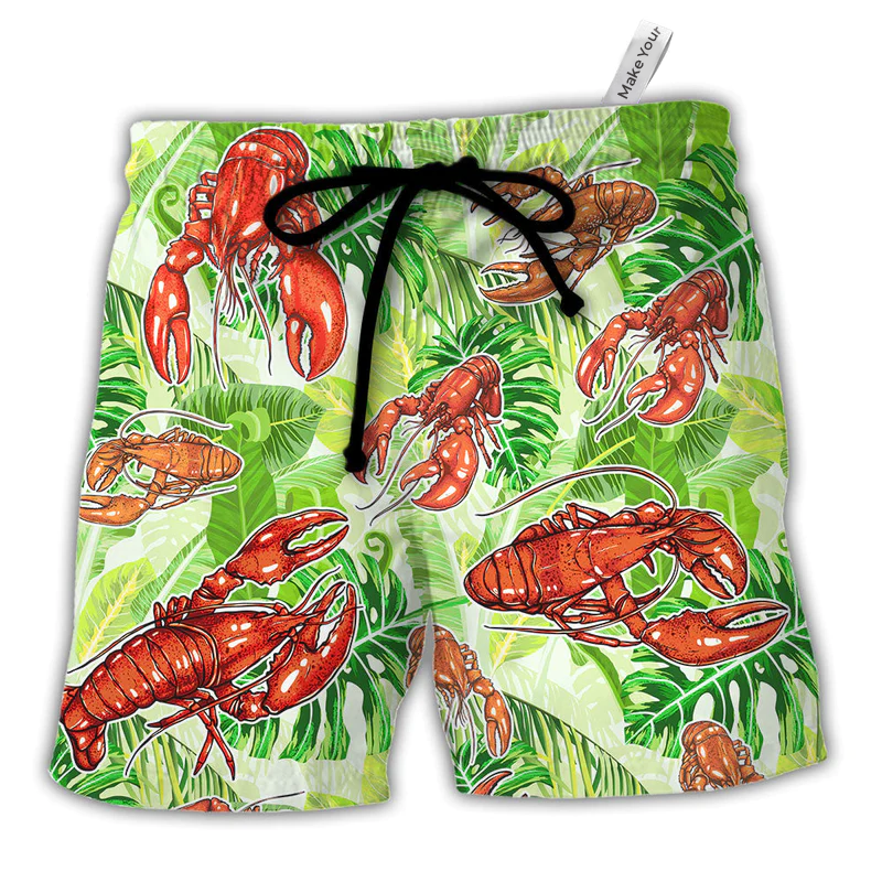 Lobster Be Yourself Although If You Can Be A Lobster Definitely Be A Lobster Tropical Vibe Amazing Style - Beach Short Reefox