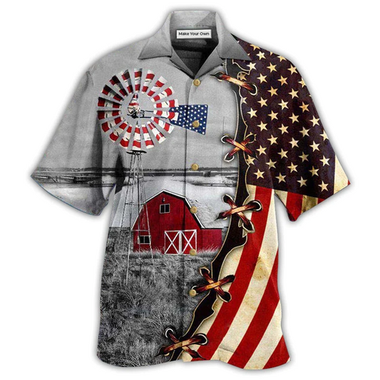 Hawaiian Shirt / Adults / S Farm Is A Way Of Life Patriotism - Hawaiian Shirt - Reefox
