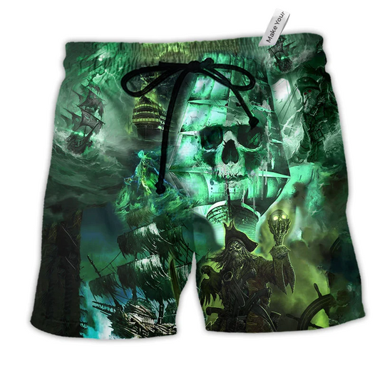 Beach Short / Adults / S Ship Mystery Of Ghost Ship- Beach Short Reefox - Owls Matrix LTD