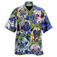 Hawaiian Shirt / Adults / S Pug And Beautiful Blue Bonnet - Hawaiian Shirt - Reefox