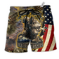 Beach Short / Adults / S Veteran Honoring Our Heros - Beach Short Reefox - Owls Matrix LTD