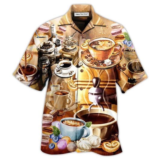 Hawaiian Shirt / Adults / S Coffee You Can Be Sad When You Have A Good - Hawaiian Shirt - Reefox