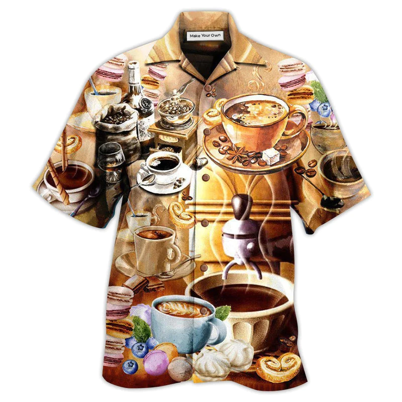 Hawaiian Shirt / Adults / S Coffee You Can Be Sad When You Have A Good - Hawaiian Shirt - Reefox