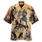 Hawaiian Shirt / Adults / S Samurai The Way Of The Samurai Is Found In Death - Hawaiian Shirt - Reefox