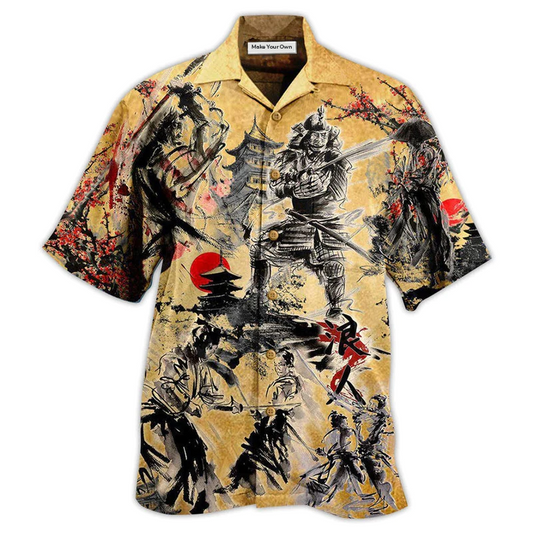 Hawaiian Shirt / Adults / S Samurai The Way Of The Samurai Is Found In Death - Hawaiian Shirt - Reefox