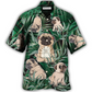 Hawaiian Shirt / Adults / S Pitbull Yoga Tropical Yoga Pose Funny - Hawaiian Shirt - Reefox