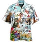 Hawaiian Shirt / Adults / S Cat Bird Winter Beautiful - Hawaiian Shirt - Reefox