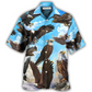 Eagle Flying In The Blue Sky - Hawaiian Shirt - Reefox
