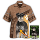 Schnauzer / Adults / S Dog Paw Brown Style Classic Custom Photo Personalized - Hawaiian Shirt - Reefox