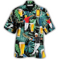 Hawaiian Shirt / Adults / S Beer And Jai Alai Tropical Pattern - Hawaiian Shirt - Reefox
