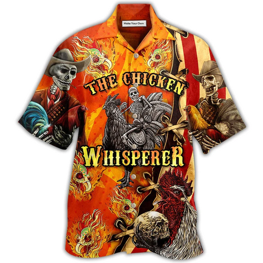 Hawaiian Shirt / Adults / S Chicken Fire The Chicken Whisperer - Hawaiian Shirt - Reefox