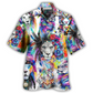 Hawaiian Shirt / Adults / S Lion Colorful Painting - Hawaiian Shirt - Reefox
