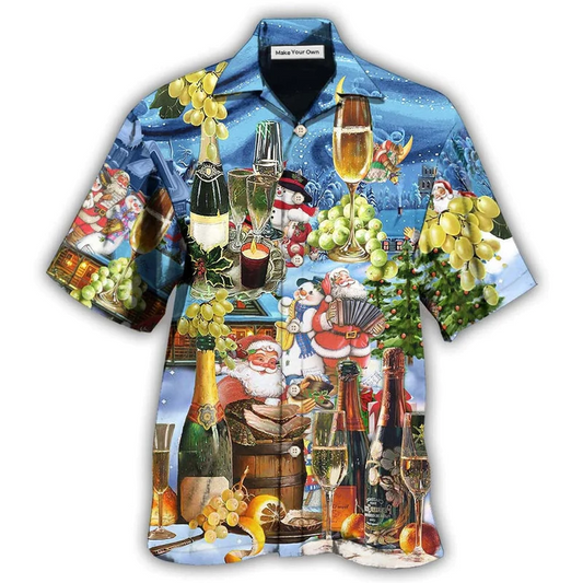 Hawaiian Shirt / Adults / S Wine Lover Green - Hawaiian Shirt - Reefox