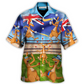 Cricket Kangaroo Play Cricket Funny We Love Cricket - Hawaiian Shirt - Reefox