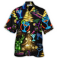 Hawaiian Shirt / Adults / S Cocktail Christmas Neon Art Drinking - Hawaiian Shirt - Reefox