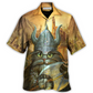 Hawaiian Shirt / Adults / S Viking Cat Hagar The Hairy Came To Purr And Pillage - Hawaiian Shirt - Reefox