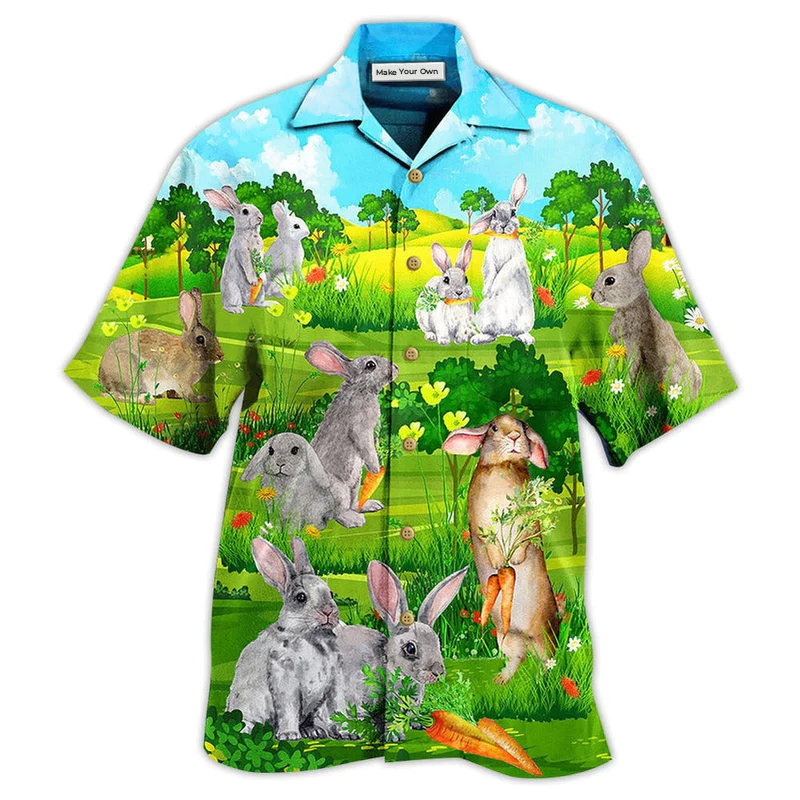 Hawaiian Shirt / Adults / S Rabbit Animals Love Carrot Limited Edition - Hawaiian Shirt - Reefox