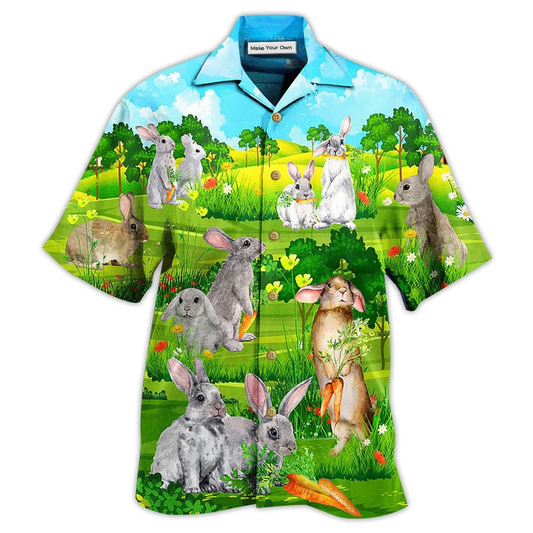 Hawaiian Shirt / Adults / S Rabbit Animals Love Carrot Limited Edition - Hawaiian Shirt - Reefox