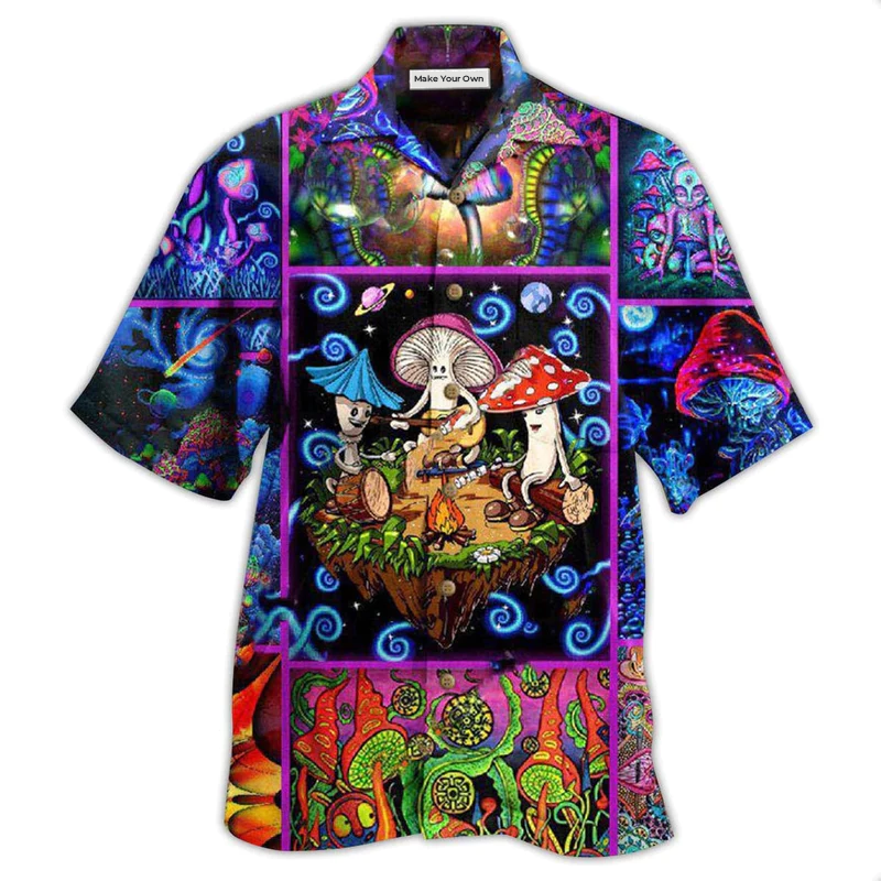 Hawaiian Shirt / Adults / S Mushroom Into The Woods I Go To Lose My Mind And Find My Soul - Hawaiian Shirt - Reefox
