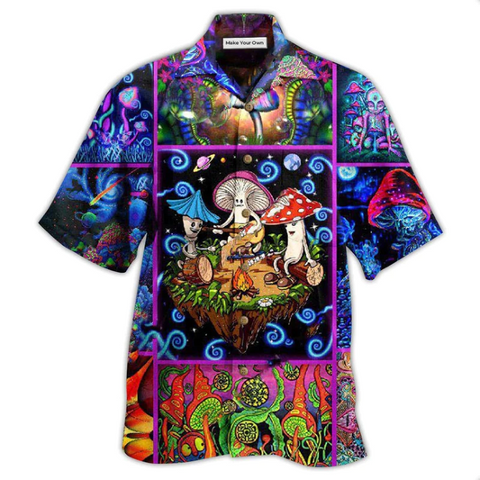 Hawaiian Shirt / Adults / S Mushroom Into The Woods I Go To Lose My Mind And Find My Soul - Hawaiian Shirt - Reefox